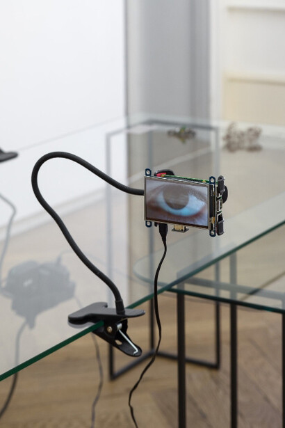 Daniela Brugger, muddy codes & soft infrastructures (Langenthal version), 2025. Installation view at Kunsthaus Langenthal. Courtesy of the artist. © Daniela Brugger. Photo by Kunsthaus Langenthal, Cedric Mussano