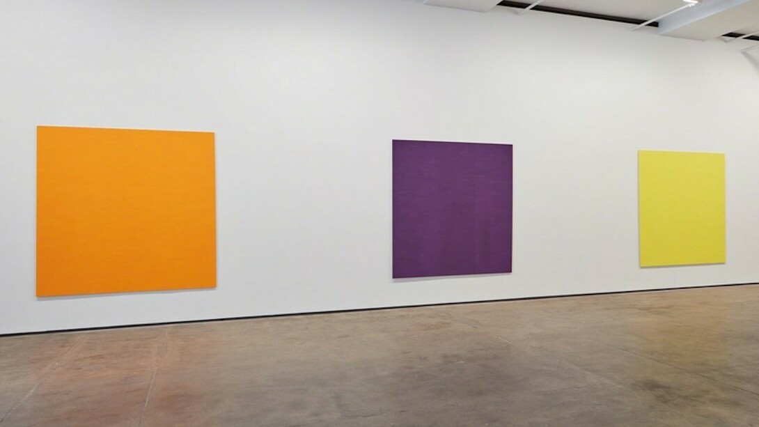 Callum Innes. With Curve, Exhibition view. Courtesy of Sean Kelly