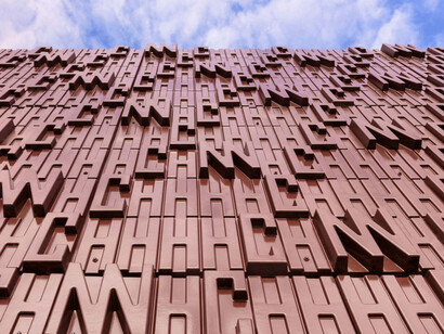 3D Lettering on Buildings. Courtesy of Museum für Gestaltung