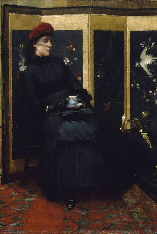 John Lavery, 1856-1941, A Visitor, 1885, Photo © National Gallery of Ireland