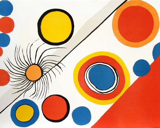 Alexander Calder, Nids d’araignées, c. 1975, lithograph. Collection of Phoenix Art Museum, Gift of Mr. & Mrs. Orme
 Lewis. © 2017 Calder Foundation, New York / Artists Rights Society (ARS), New York. 