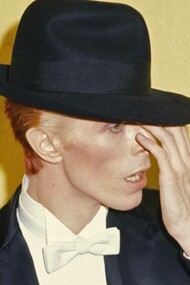 David Bowie pictured as the Thin White Duke