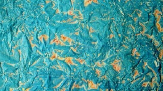 Jürgen Trautwein, 9 Blue Salt 2 Jürgen Trautwein, 2011, acrylic on blueprint, 30 x 42”