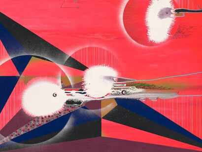 Bruce Goff, Untitled (Composition) (detail), 1956. Courtesy of Art Institute of Chicago