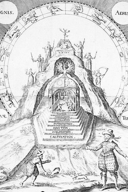 Congiunzione, da "Spiegel der Kunst und Natur in Alchymia", 1663 