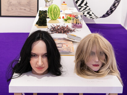 Various artists, Kreëmart: the provocateurs of experimental consumption, exhibition view. Courtesy of Alberta Pane Gallery