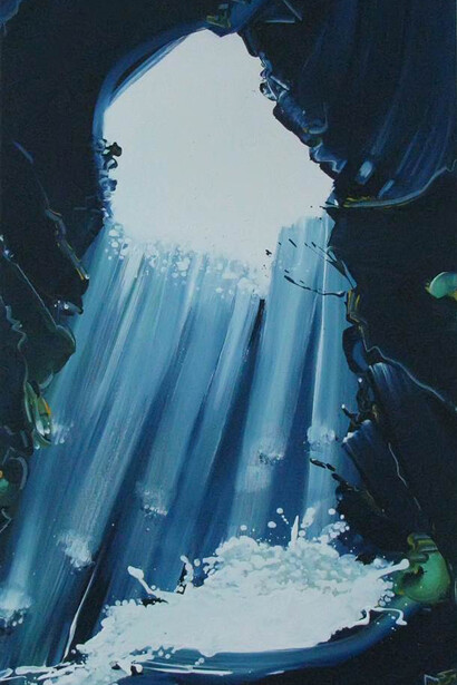 Feride Binicioglu, Light, Oil on Canvas, 39" x 24"