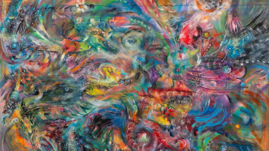 Yehong Mao, Spinning..vortex..spinning.., 2025. Courtesy of Shrine Gallery
