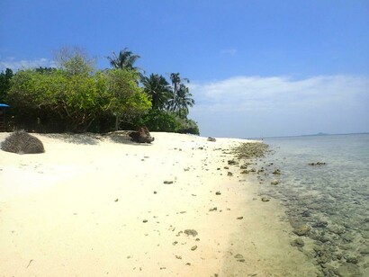 Uno scorcio della spiaggia di Selingan Island