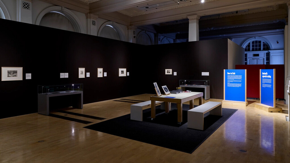 Rembrandt: masterpieces in black, exhibition view. Courtesy of Birmingham Museum