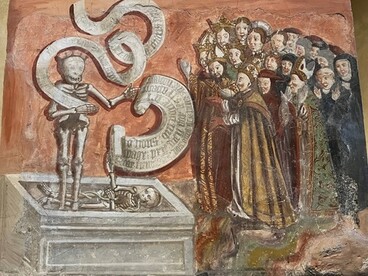 Predica dei morti, Chiusa di San Michele (TO), Maestro di La Roche de Rame (1505-1510)