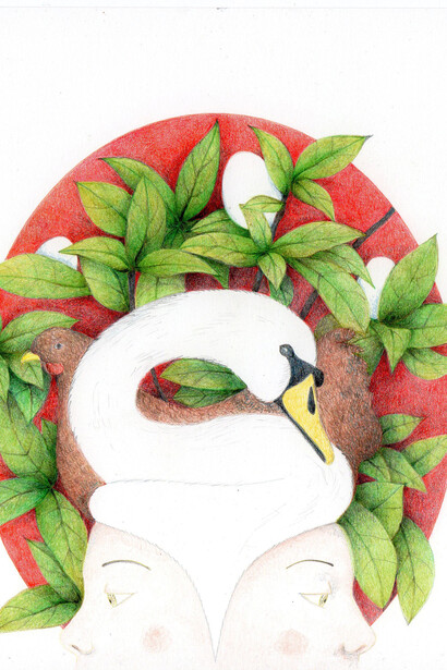 Doppia cova - Illustrazione di Greta Croci