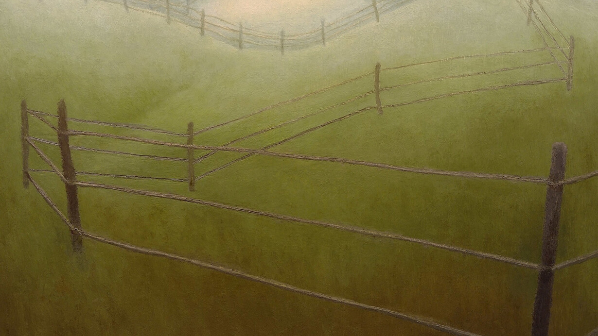 Laura Von Rosk, Winding fence, 2024. Courtesy of Garvey|Simon 