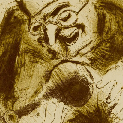Ilustración de Chagall para «Almas muertas»