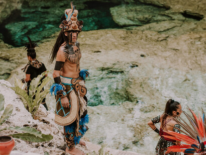 Indígenas preservan la tradición chamanística en la Riviera Maya, México