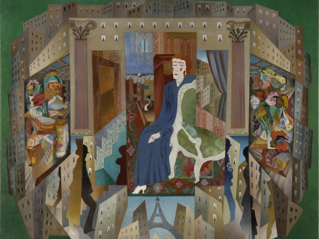 Léopold Survage, La Baronessa di Oettingen, 1917, Olio su tela, 200 x 235 cm, Centre Pompidou, Parigi, © Léopold Survage , by SIAE 2014, © Centre Pompidou
