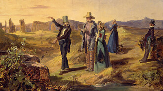 Viaggiatori del Grand Tour alla scoperta dell'antico