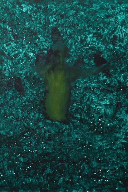 Xie Lei, Seeing By Believing, oil on canvas, 200x155cm, 2019