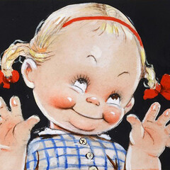 Mabel Lucie Attwell, Oh! You 'Nor-Ty' Ole Fing! Courtesy of Chris Beetles Gallery, St James, London