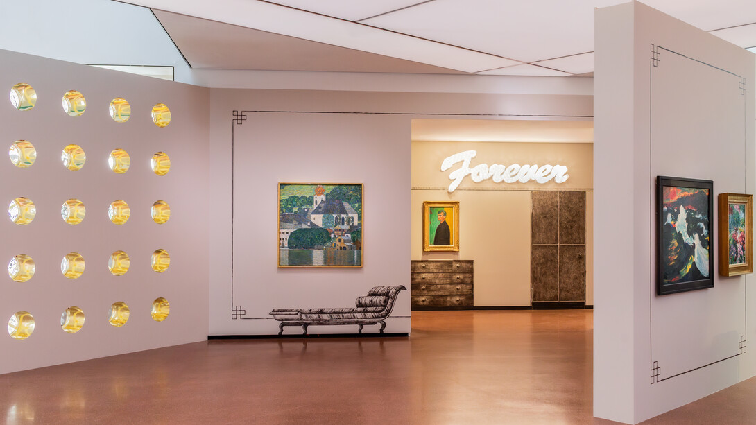 Klimt ⇄ Warhol, exhibition view. Courtesy of Heidi Horten Collection 