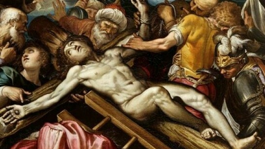 Ferrau Fenzoni (1562-1645), Christ Nailed to the Cross, Oil on canvas, 106 x 145 cm