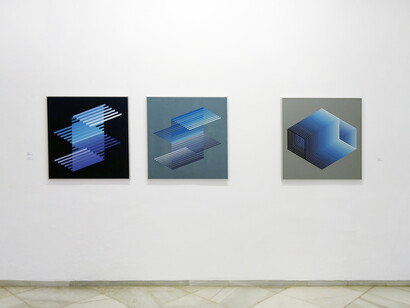 Encuentros ópticos, vista de exhibición. Cortesía Galería Rafael Ortiz