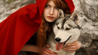 Caperucita roja y el lobo feroz