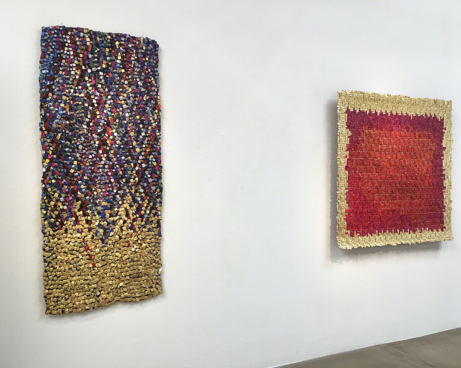 Olga de Amaral, Exhibition view. Courtesy of Latin American Masters