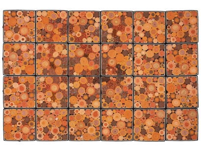 Steven and William Ladd, Faith (landscape), 2014
Archival board, fiber, glass, beads, metal, Landscape: 61 1/2 × 61 1/2 × 12 inches, Tower: 30 3/4 × 20 5∕8 × 5 37∕8 inches. Collection of Steven and William Ladd, New York