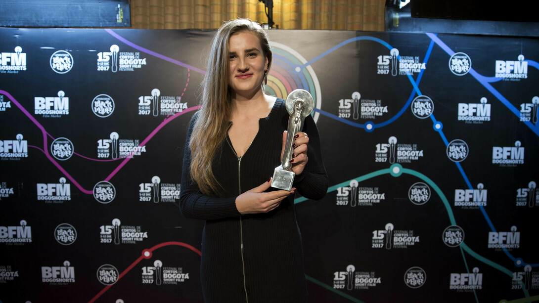 Zofia Kowalewska de Polonia, ganadora al mejor corto internacional con Wiezi (Vínculos Estrechos)