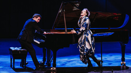 Barbara Hannigan e Bertrand Chamayou. Cortesia di Vicenza Jazz