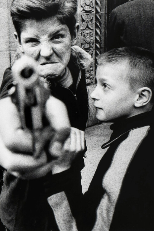 WILLIAM KLEIN. Gun 1, New York. 1954, printed 1986