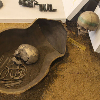 Prehistory of Moravia, exhibition view. Courtesy of the Moravian Museum