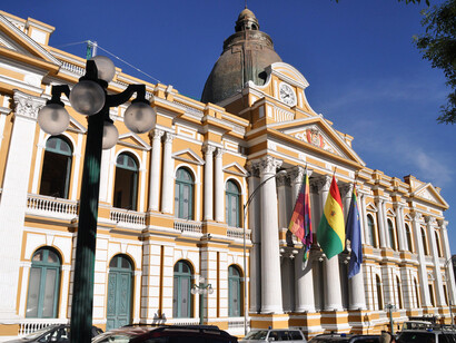 At the heart of La Paz, Bolivia, the Palacio de Gobierno, the Bolivian Government Palace, echoes Tocqueville's cautionary words on the challenges of democratic governance in the Americas
