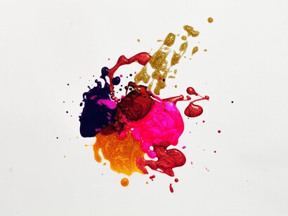 Pintura abstrata colorida