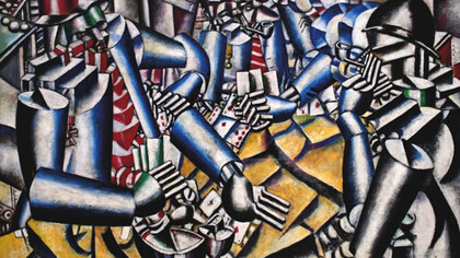 Fernand Léger, "La partie de cartes", dettaglio, 1917, Kröller-Müller Museum, Otterlo, The Netherlands