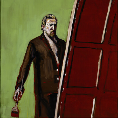 Julian Schnabel Untitled (Self-Portrait), 2004 Oil and resin on canvas Private Collection © 2014 Julian Schnabel / Artists Rights Society (ARS), New York 