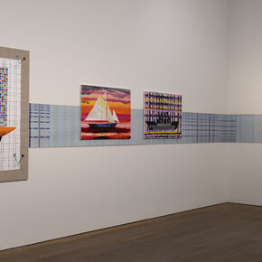 Lubaina Himid et Magda Stawarska, vue de l'exposition. Avec la courtoisie du Mudam