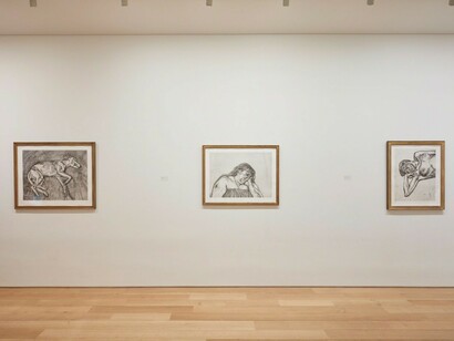 Bacon and Freud, Exhibition view. Courtesy of Marlborough Graphics