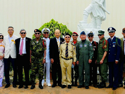 Boat people. Photo of a surviving group