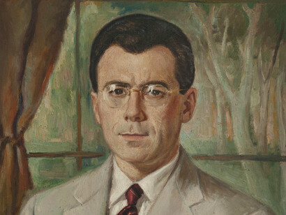 Pino Roveda, ritratto, 1955, particolare