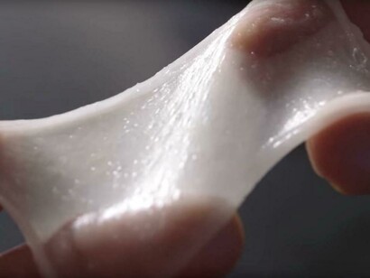 Fragmento de piel sintética