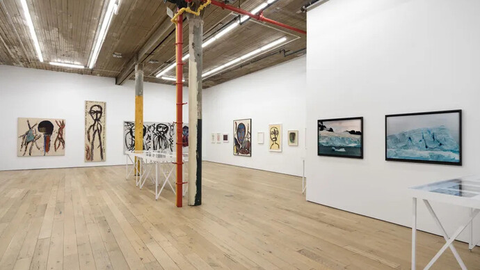 Dan Asher, In the I of the beholder, exhibition view. Courtesy of Martos Gallery