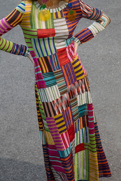 Missoni Resort Collection, 2018, multi-long sleeve chemise/maxi-dress