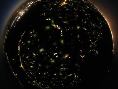 The glow of urbanization marks the expansion of systems that operate at a planetary scale