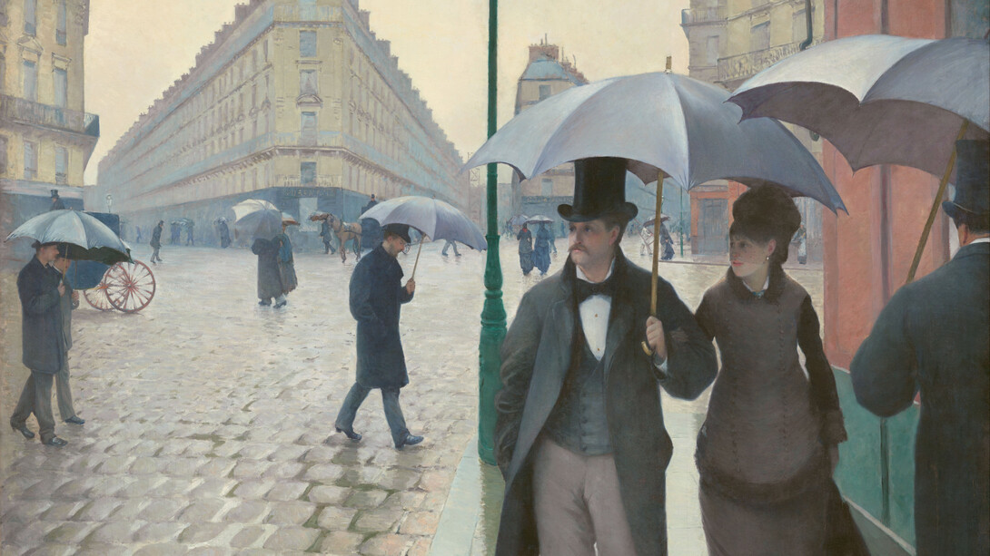 Gustave Caillebotte, 'Paris Street Rainy Day', 1877. Oil on Canvas