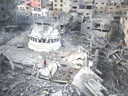 Ruinas en el terriotorio de Gaza
