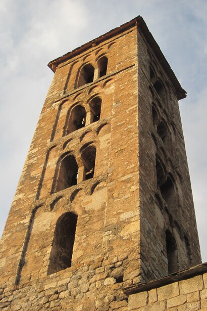 Campanario de Santa Eulàlia de Erill-la-Vall. Foto: Caterina López