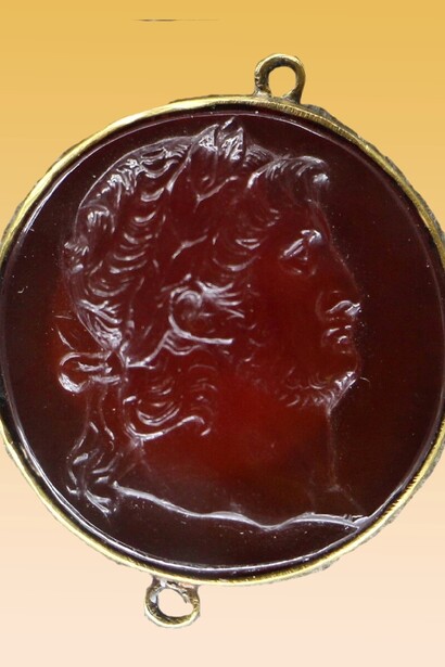 Nerone, intaglio su corniola, I secolo d. C.