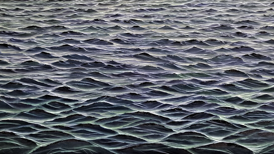 Kwang-sik Jung. Stone Wave, 51.2 X 23.6 X 0.79 in